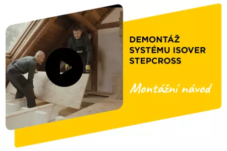 Demontáž systému Isover STEPcross