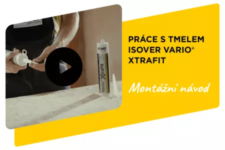 Práce s tmelem Isover Vario XtraFit