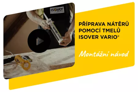Příprava těsnícího pásu pomocí Isover tmelů
