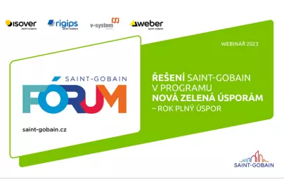 Webinář: Řešení Saint-Gobain v programu Nová zelená úsporám - Rok plný úspor