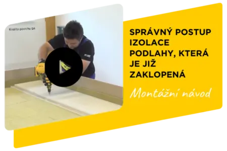Správný postup izolace podlahy, která je již zaklopená