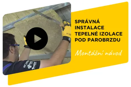 Správná instalace tepelné izolace pod parobrzdu