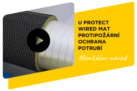 Návod U Protect Wired Mat protipožární ochrana potrubí