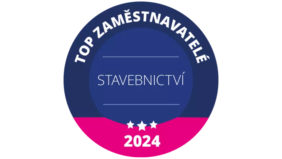 Opět jsme obhájili titul Top Zaměstnavatelé v kategorii Stavebnictví Opět jsme obhájili titul Top Zaměstnavatelé v kategorii Stavebnictví
