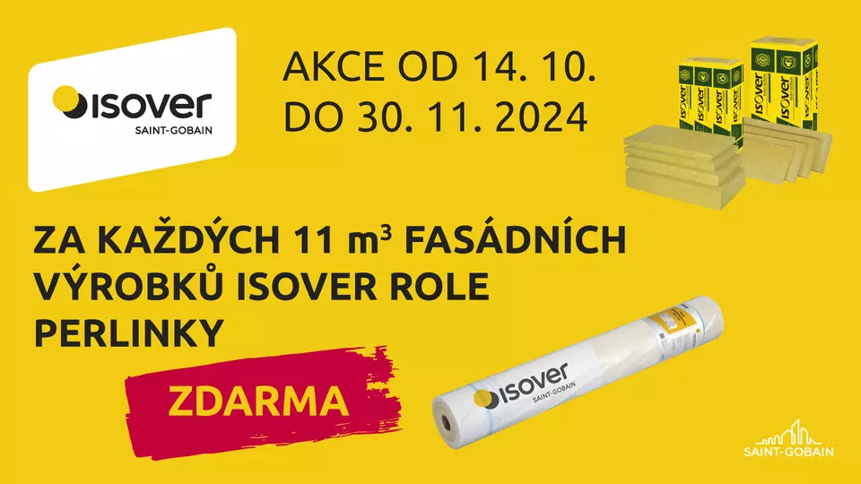 Nakupte fasádní výrobky Isover a odneste si perlinku zdarma