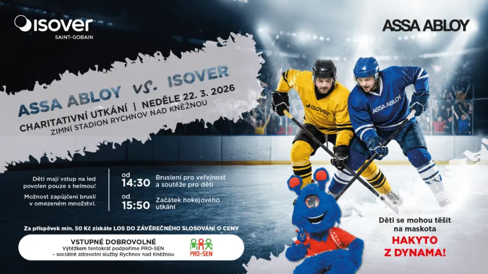 Charitativní hokejové utkání Isover vs. ASSA ABLOY