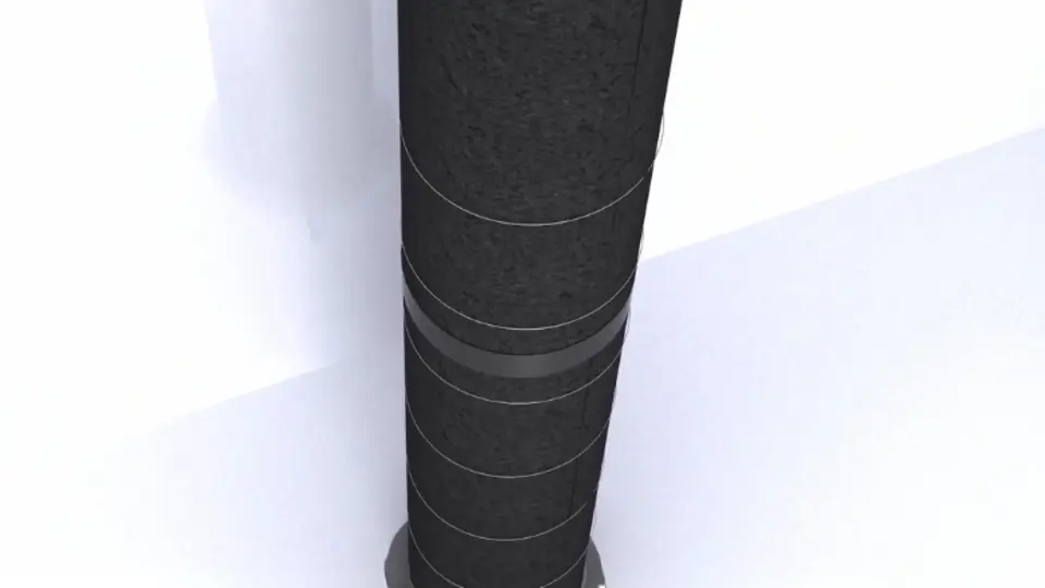 Zajišťování izolačních pouzder U Protect Vent Section pomocí ocelových drátů.