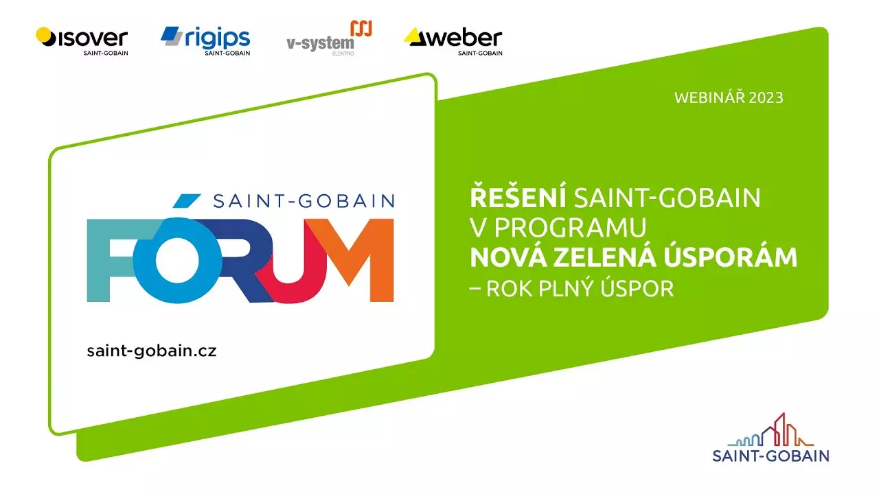 Webinář: Řešení Saint-Gobain v programu Nová zelená úsporám – rok plný úspor thumbnail
